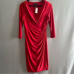 Ralph Lauren Red Long Sleeve Dress